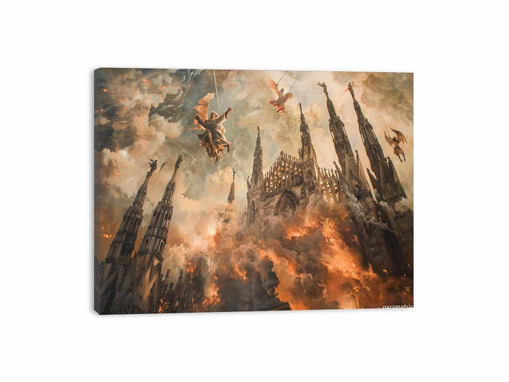 Fire demons Canvas Print