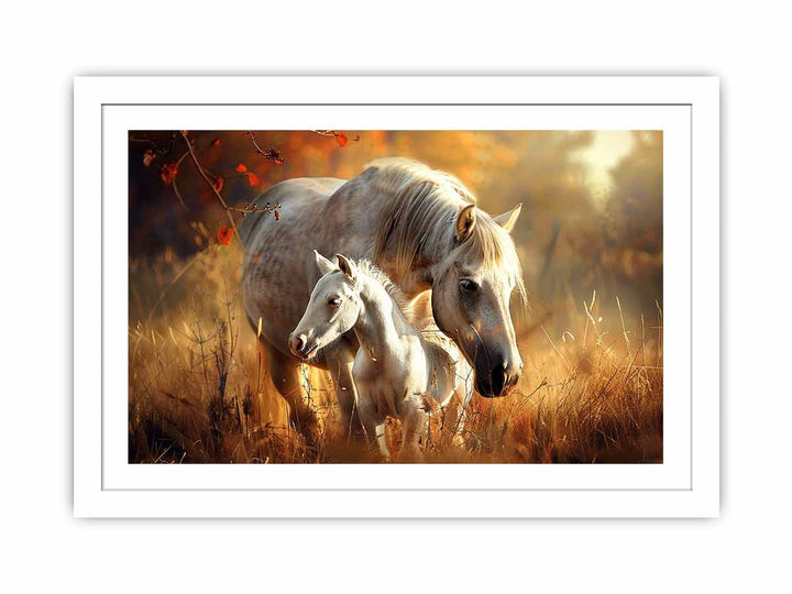 Horse Cute Baby Streched canvas