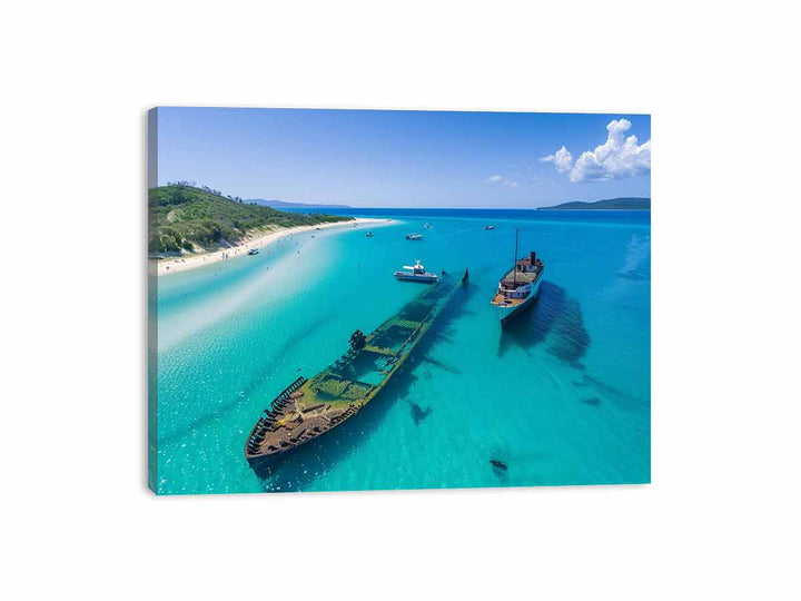 Tangalooma Wrecks  Canvas Print