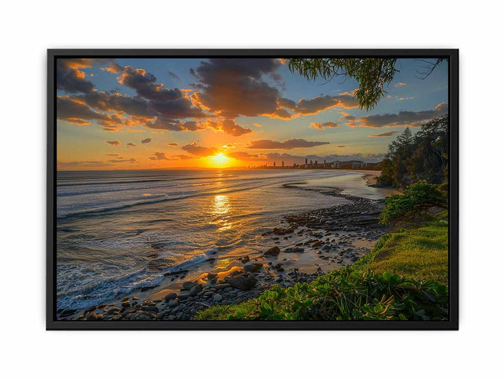 Sunset at Burleigh Heads  Painting