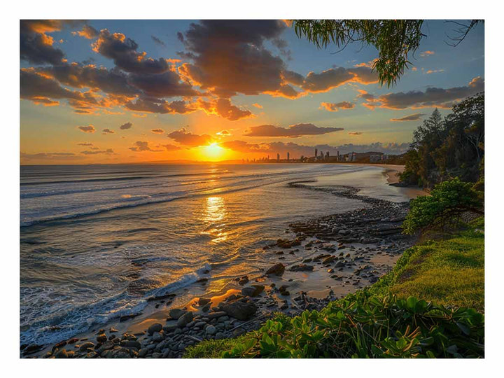 Sunset at Burleigh Heads