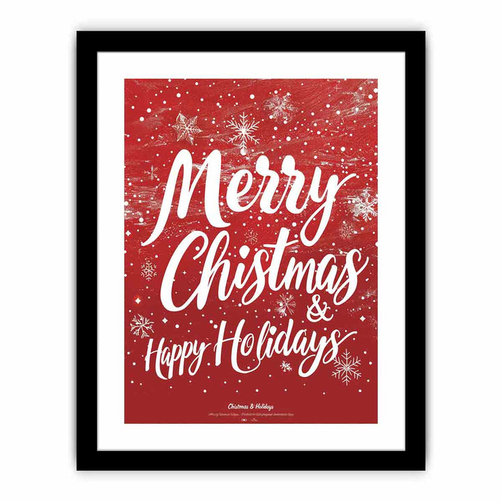 Merry Christmas & Happy Holidays  Art Print