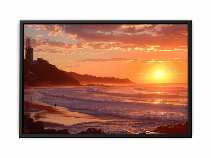 Sunset at Burleigh Heads  Painting