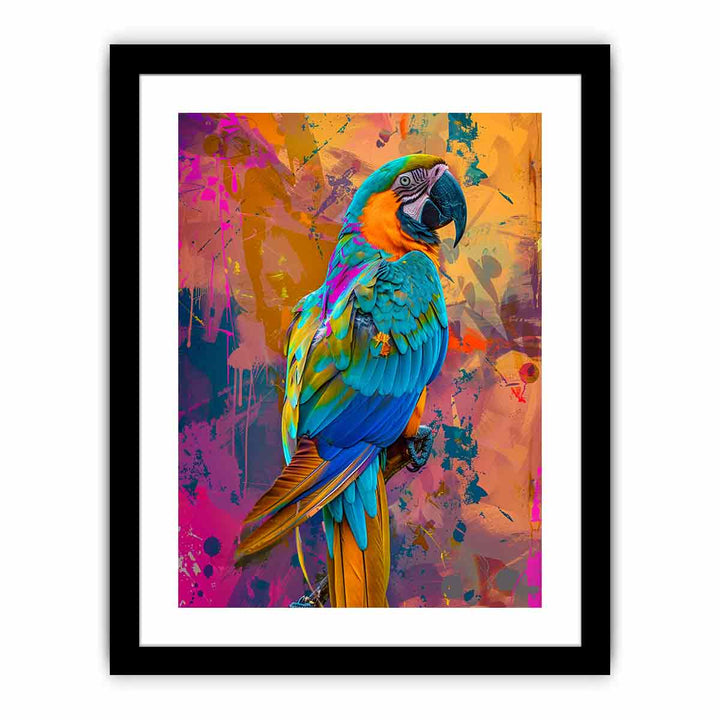 Colorful Parrot   Art Print