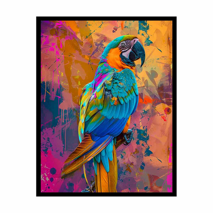 Colorful Parrot   Painting