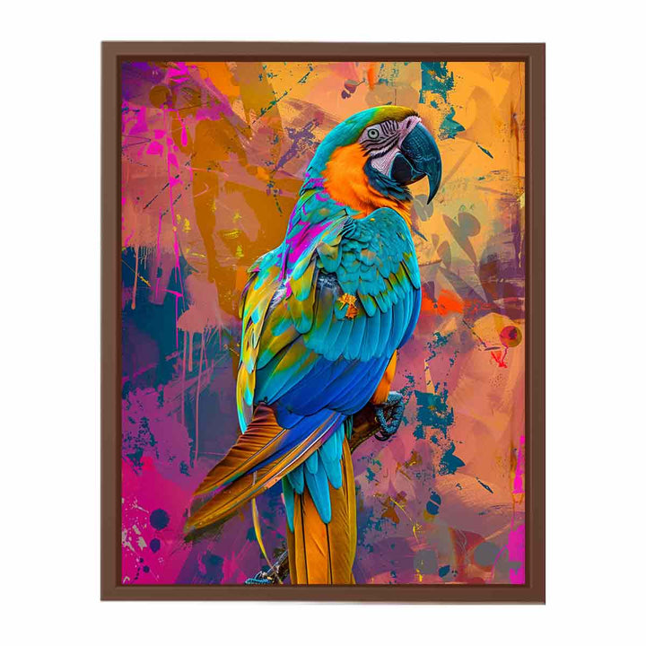 Colorful Parrot   Poster