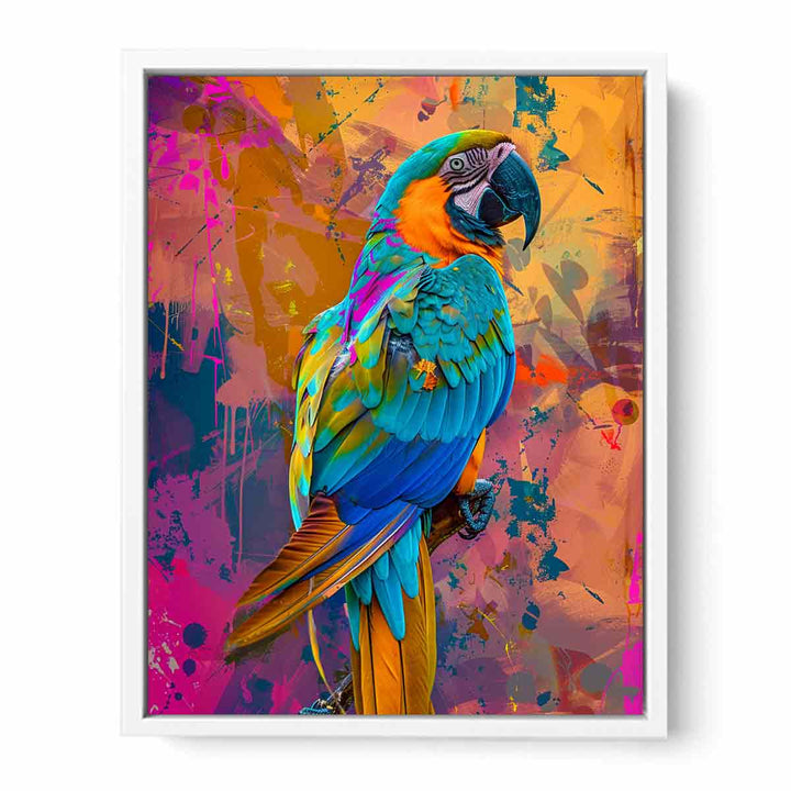 Colorful Parrot  Framed Print