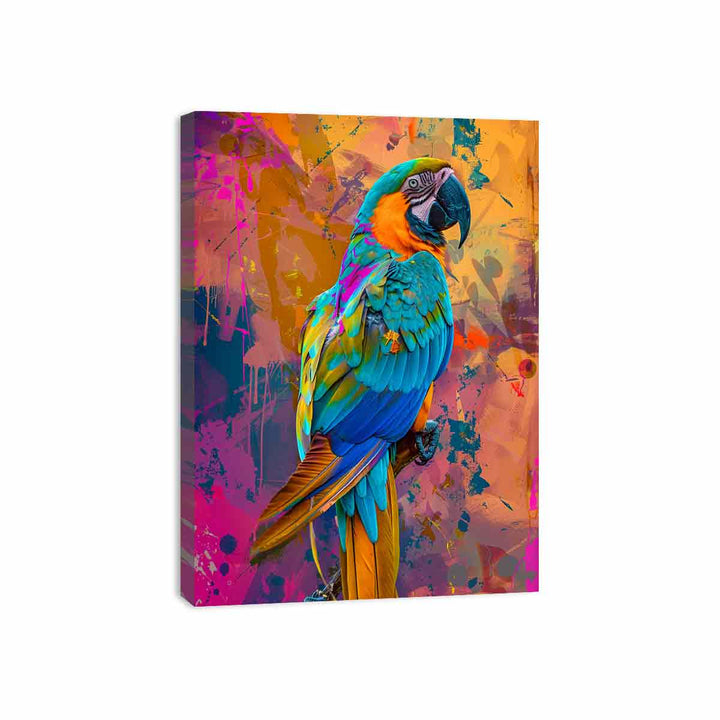 Colorful Parrot  Canvas Print