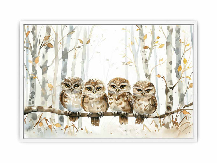 Owl Party Framed Print