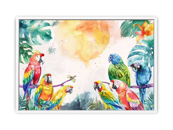 Parrots  Framed Print