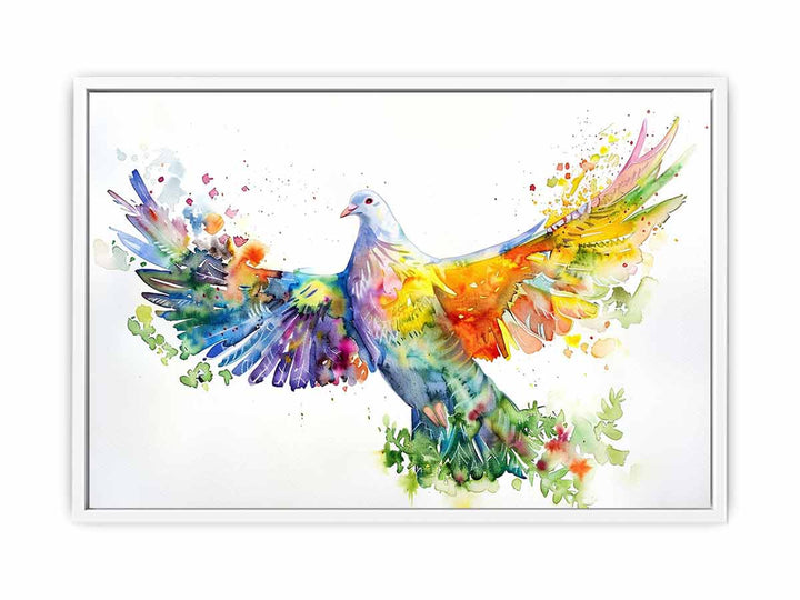 Elegant Dove  Framed Print