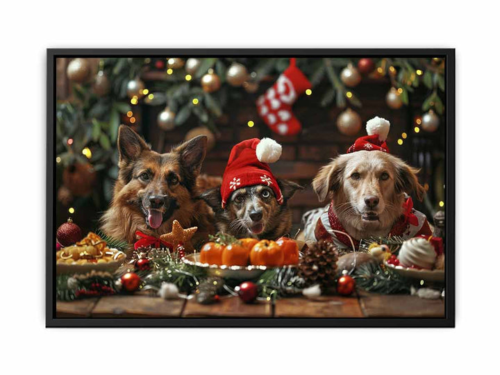 Festive Dogs  Painting