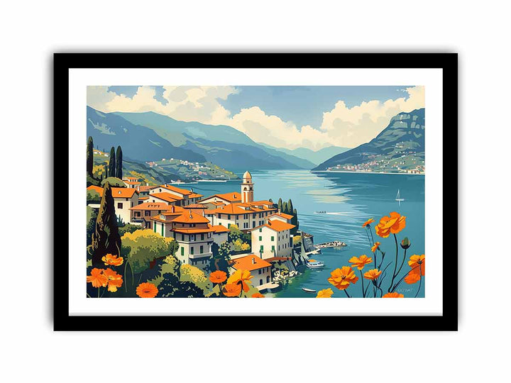 Beach Town   Art Print