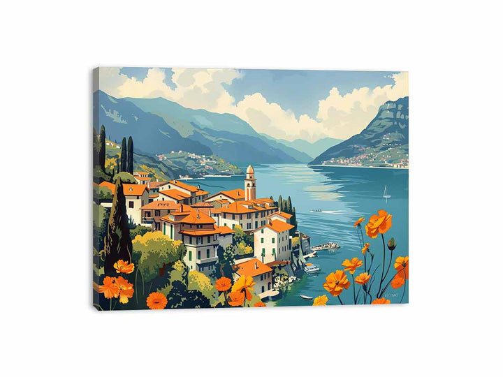 Beach Town  Canvas Print