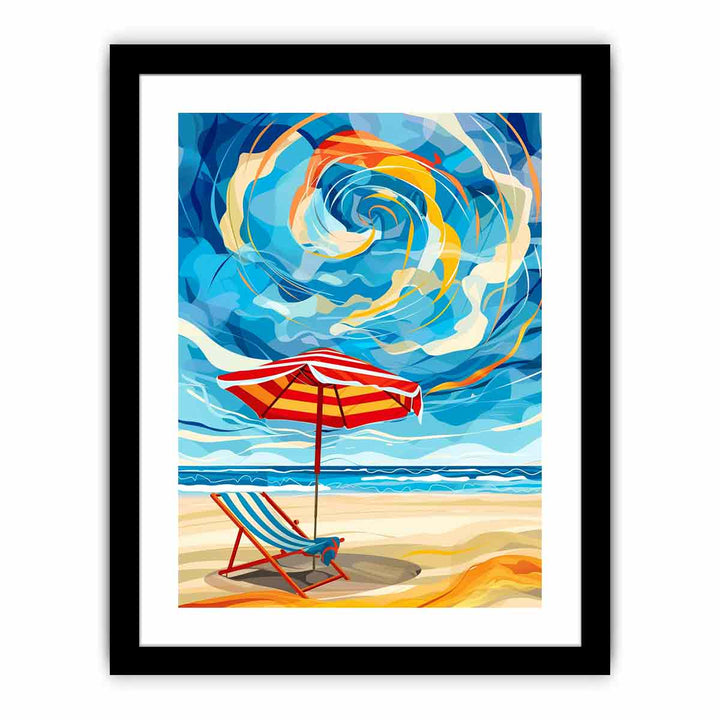 Beach Chair   Art Print