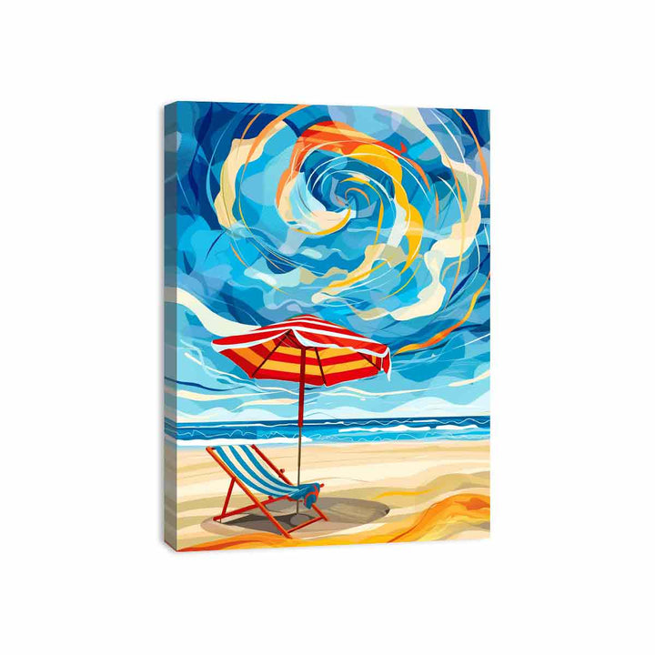 Beach Chair  Canvas Print