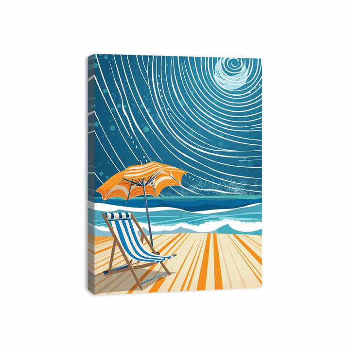 Beach Chair  Canvas Print