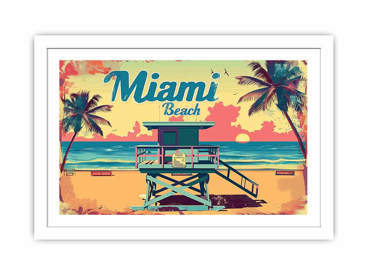 Miami Becch  Streched canvas