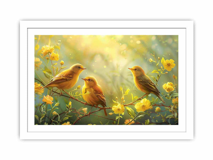 Spring Birds  Streched canvas