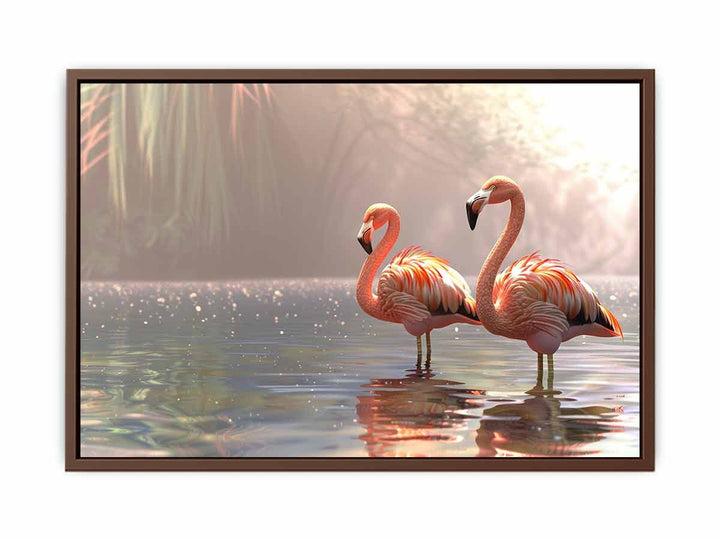 Flamingo Couple  Poster