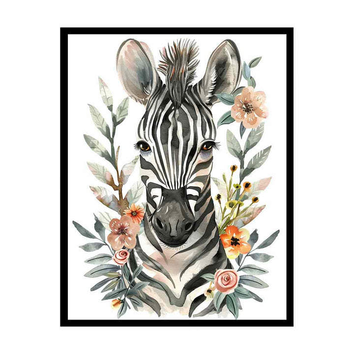 Cute Zebra  Painting