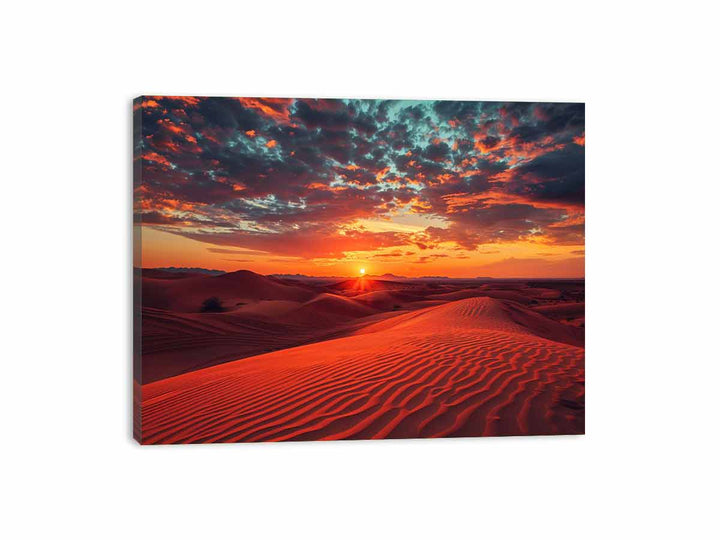 Desert Sun Canvas Print