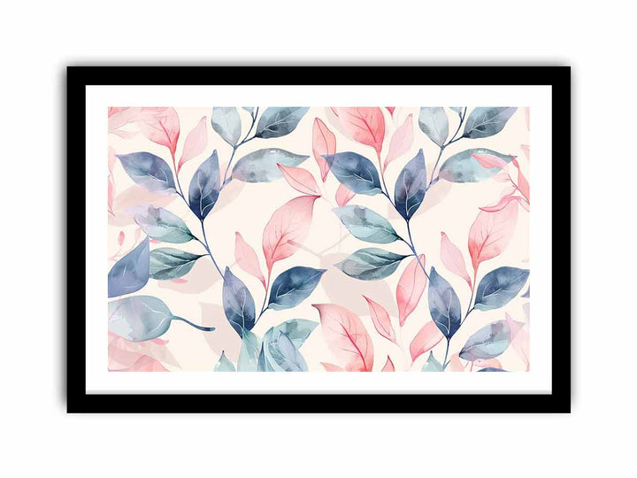 Pastel Leaves  Art Print