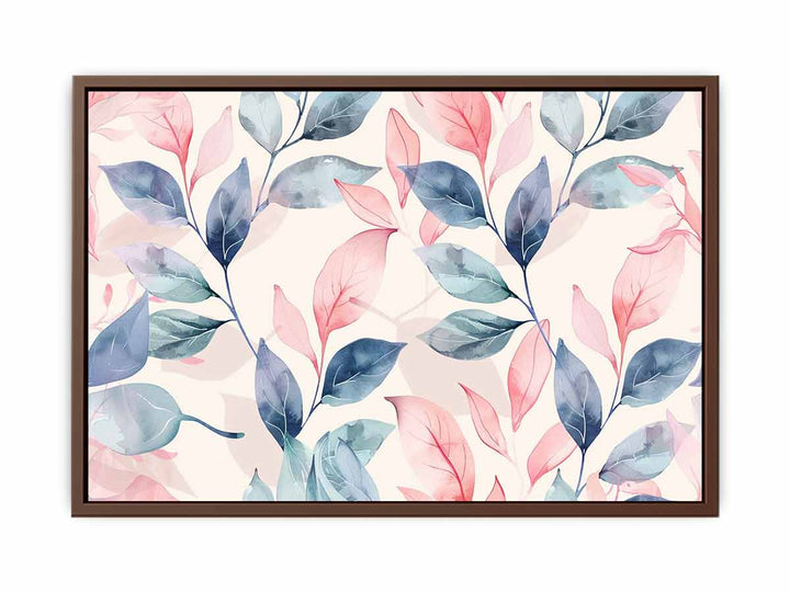 Pastel Leaves  Poster