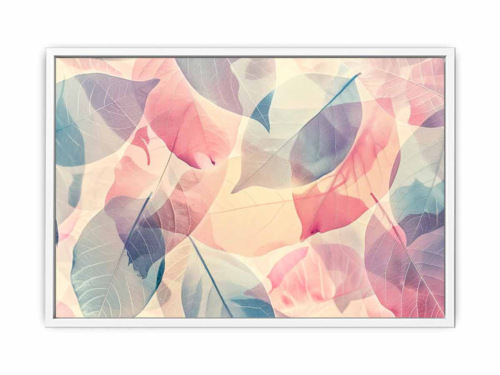 Pastel Leaves  Framed Print