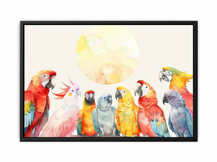 Parrot Meeting  Painting