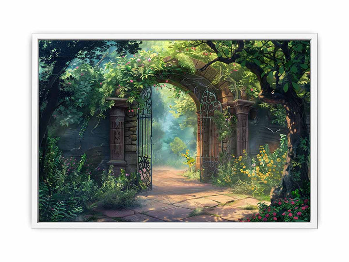 Garden Gate Framed Print