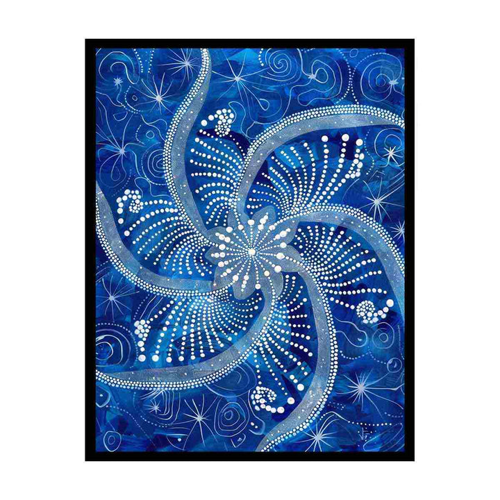 Blue Swirl   Painting