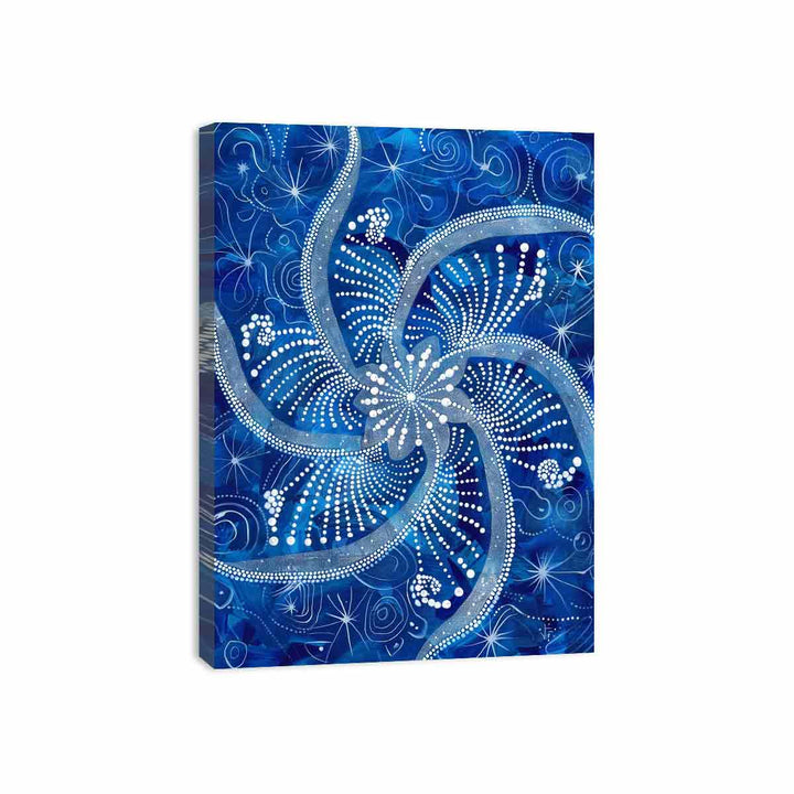 Blue Swirl  Canvas Print