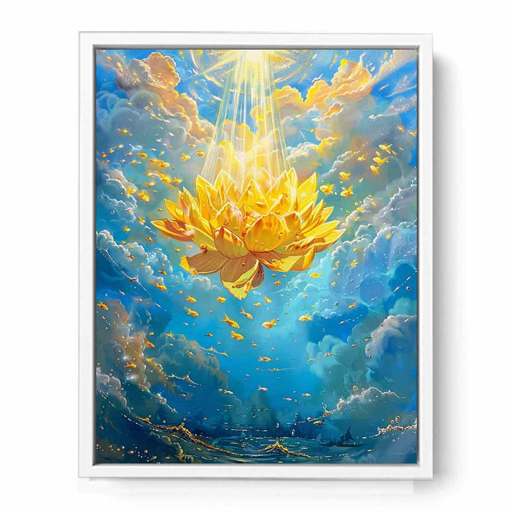 Yellow Lotus Framed Print