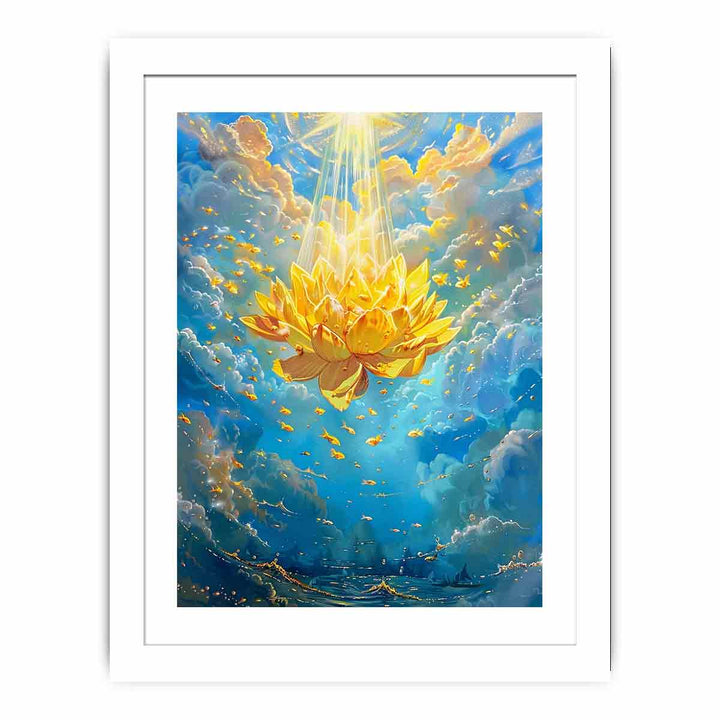 Yellow Lotus Streched canvas