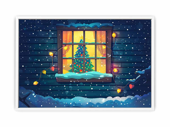 Christmas Window Framed Print