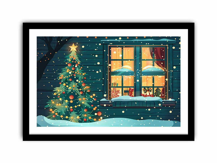 Christmas Window  Art Print