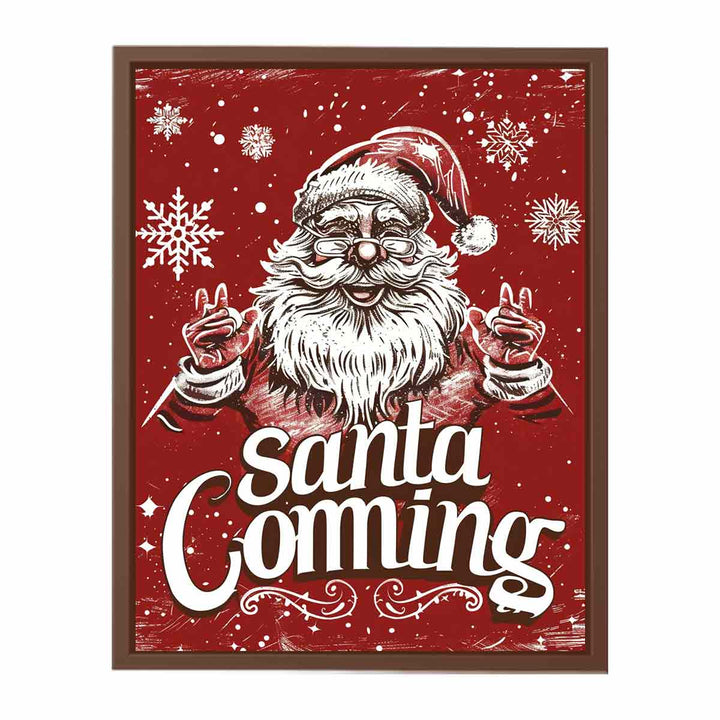 Santa Coming   Poster