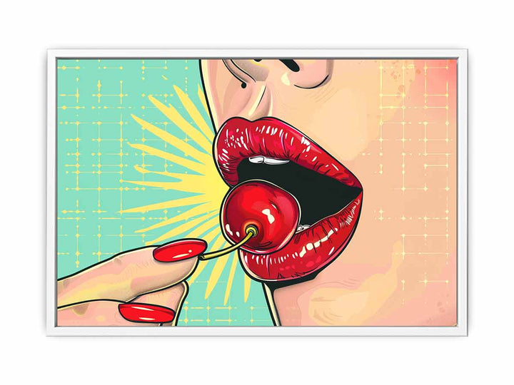 Beautiful Lips Framed Print