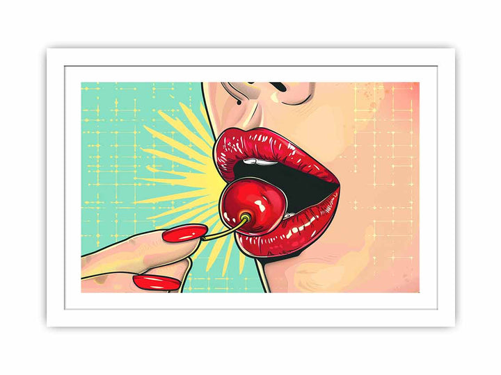 Beautiful Lips Streched canvas