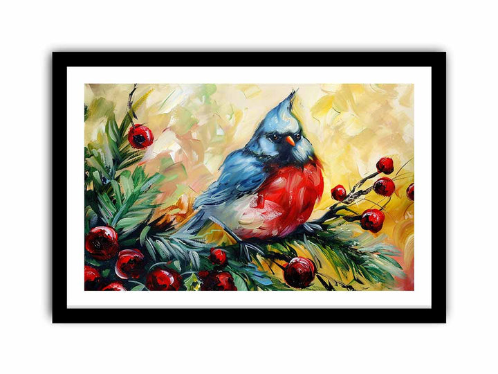 Festive Sparrow  Art Print