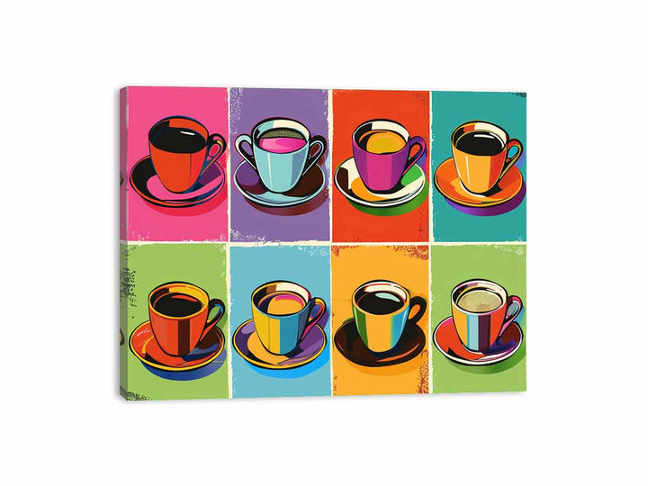 Coffee Cups Canvas Print