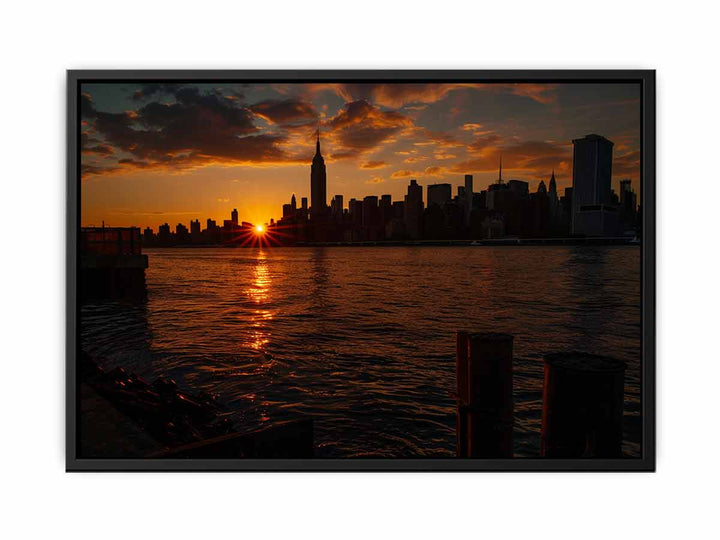 New York Sunset  Painting