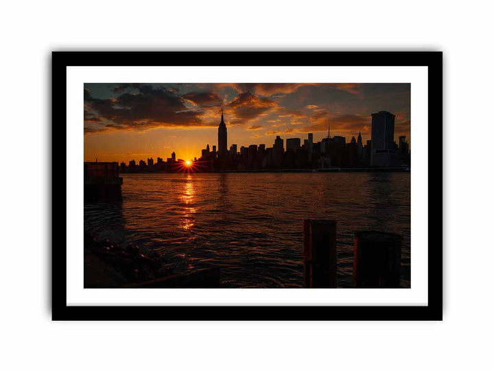 New York Sunset  Art Print