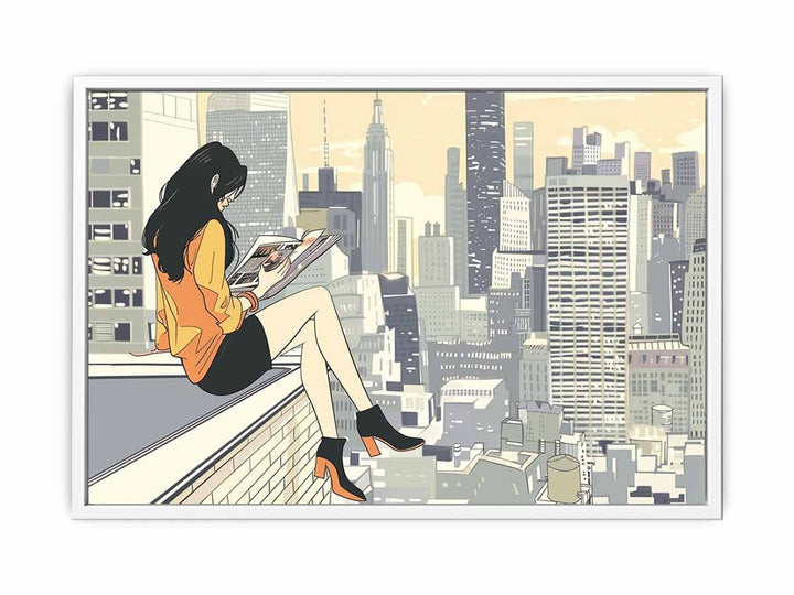 Roof Top Skyline Framed Print