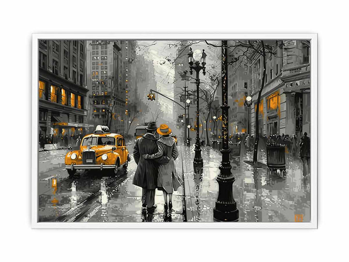 New York Street  Framed Print