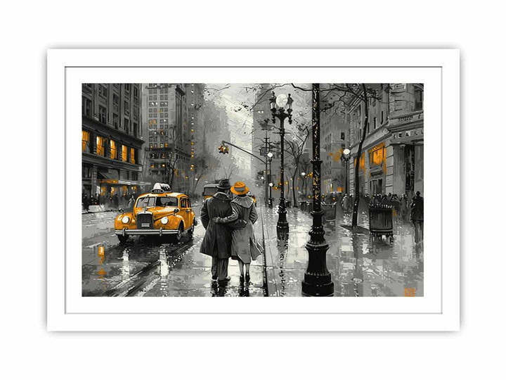 New York Street  Streched canvas