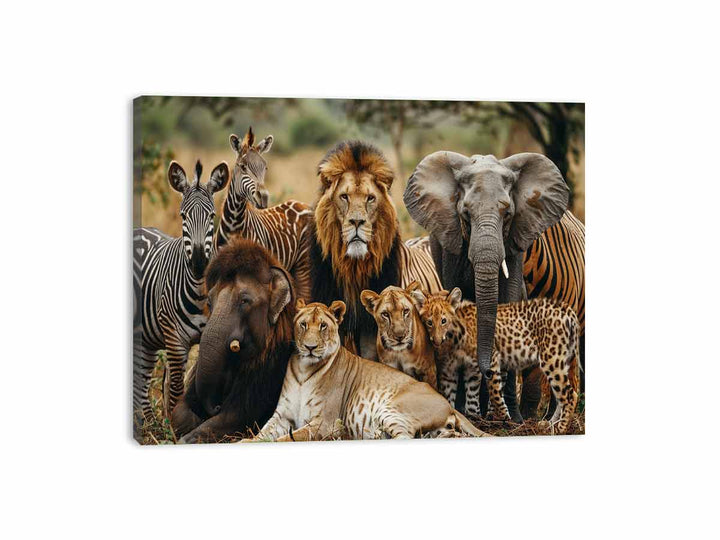 African Jungle Party Canvas Print