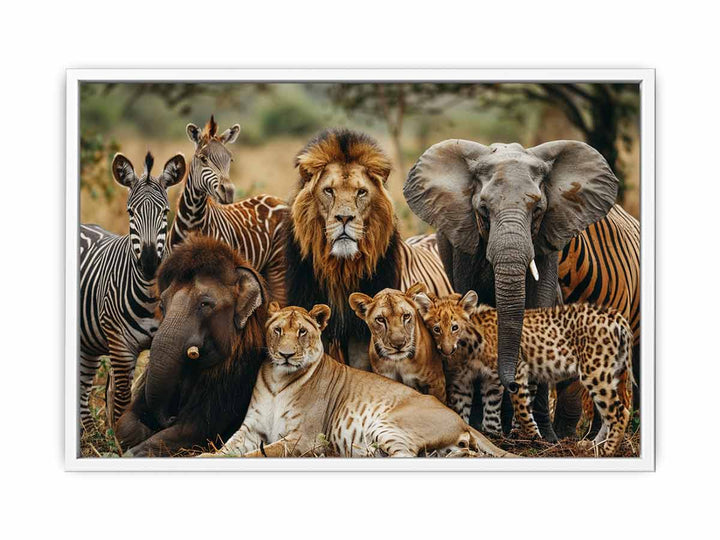 African Jungle Party Framed Print