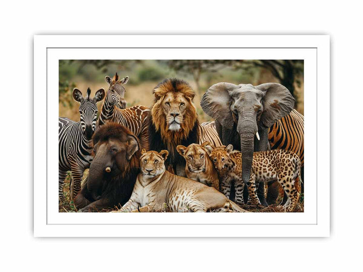 African Jungle Party Streched canvas